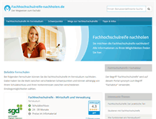 Tablet Screenshot of fachhochschulreife-nachholen.de
